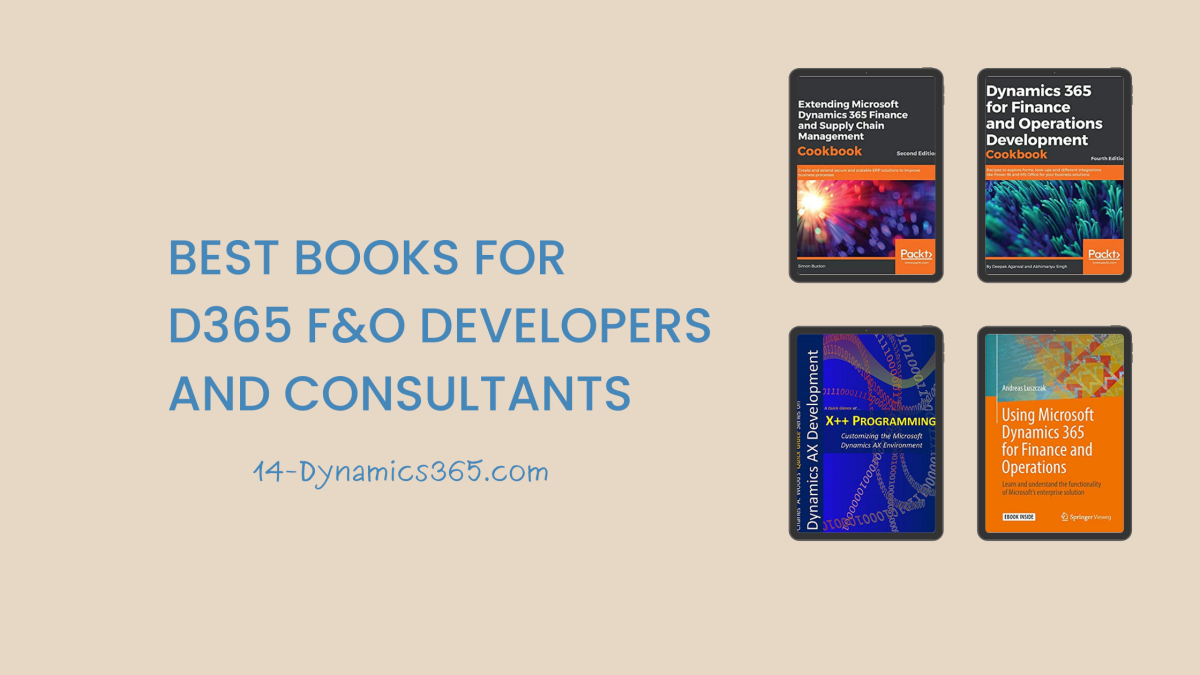 Best books for D365 F&O Developers and Consultants